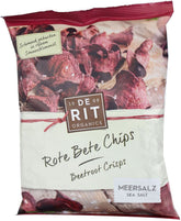 Rødbede-chips med havsalt BIO 75 g - DE RIT